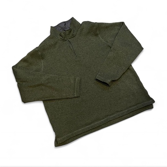Wrangler Men's Forest Green Zip-Up Sweater - Picture 1 of 3